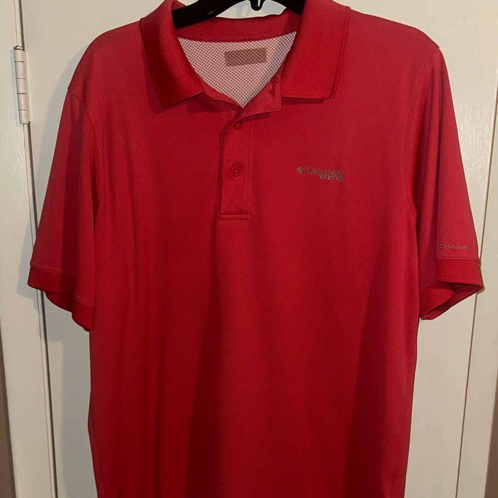 Columbia Men's Vibrant Red Polo Shirt